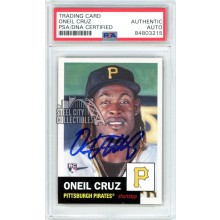 Oneil Cruz 2022 Topps Living Autograph Rookie Card #535 PSA/DNA