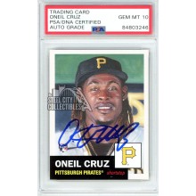Oneil Cruz 2022 Topps Living Autograph Rookie Card #535 PSA/DNA 10
