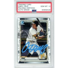 Oneil Cruz 2020 Bowman Chrome Autograph Card #BCP-111 PSA/DNA 10 (Light Blue)