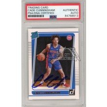 Cade Cunningham 2021-22 Panini Donruss Autograph Rookie Card #211 PSA/DNA