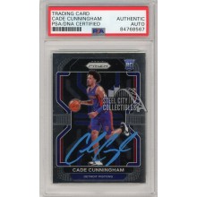 Cade Cunningham 2021-22 Panini Prizm Autograph Rookie Card #282 PSA/DNA (Light Blue)