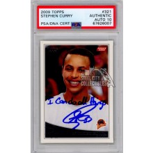 Stephen Curry 2009-10 Topps Autograph "I can do all things" Rookie Card #321 PSA Authentic PSA/DNA 10