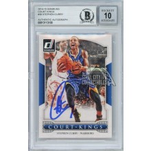 Stephen Curry 2014-15 Panini Donruss Autograph Card #38 BAS 10