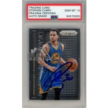 Stephen Curry 2013-14 Panini Prizm Guard Duty Autograph Card #9 PSA/DNA 10