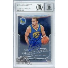 Stephen Curry 2012-13 Panini Brilliance Autograph Card #72 BAS 10