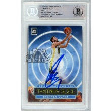 Stephen Curry 2019-20 Panini Donruss Optic T-Minus 3,2,1 Holo Autograph Card #6 BAS