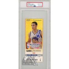 Stephen Curry Autographed 2013 NBA Western Conference Finals Game L Ticket PSA/DNA 10