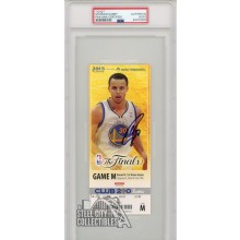 Stephen Curry Autographed 2013 NBA Finals Game M Ticket PSA/DNA