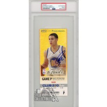Stephen Curry Autographed 2013 NBA Finals Game P Ticket PSA/DNA