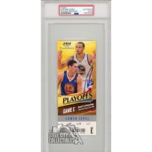 Stephen Curry Autographed 2014 NBA Round 2 Game E Ticket PSA/DNA