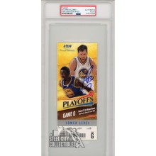Stephen Curry Autographed 2014 NBA Round 2 Game G Ticket PSA/DNA