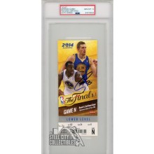 Stephen Curry Autographed 2014 NBA Finals Game N Ticket PSA/DNA 10