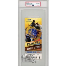 Stephen Curry Autographed 2014 NBA Round 2 Game H Ticket PSA/DNA 10