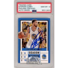 Stephen Curry 2017-18 Panini Contenders Draft Picks Autograph Card #46 PSA/DNA 10