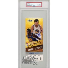 Stephen Curry Autographed 2014 NBA Finals Game O Ticket PSA/DNA