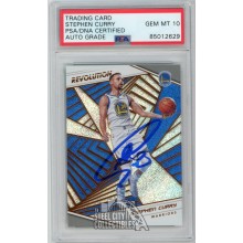 Stephen Curry 2018-19 Panini Revolution Autograph Card #96 PSA/DNA 10