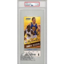 Stephen Curry Autographed 2014 NBA Finals Game N Ticket PSA/DNA