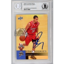 Stephen Curry 2009-10 Upper Deck Basketball Star Rookie Autograph Card #234 BAS