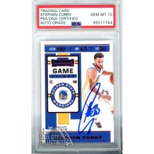 Stephen Curry 2019-20 Panini Contenders Red Autograph Card #92 PSA/DNA 10