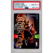 Stephen Curry 2009-10 Panini Adrenalyn XL Autograph Rookie Card PSA/DNA 10
