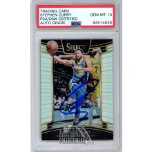 Stephen Curry 2018-19 Panini Select Basketball Autographed Silver Card #1- PSA/DNA 10
