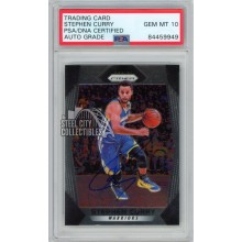 Stephen Curry 2017-18 Panini Prizm Autograph Card #41 PSA/DNA 10