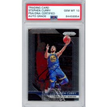 Stephen Curry 2018-19 Panini Prizm Autograph Card #222 PSA/DNA 10