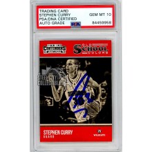 Stephen Curry 2015-16 Panini Contenders Old School Colors Autograph Card #29 PSA/DNA 10