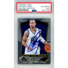 シングルカード SELECT Few Signatures Stephen Curry 2022-23 Panini Select - Signatures Stephen Curry #S-SCY Blue
