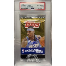 Stephen Curry Autographed 2009-10 Topps Basketball Retail Pack PSA/DNA