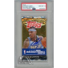 Stephen Curry Autographed 2009-10 Topps Basketball Retail Pack PSA/DNA 10