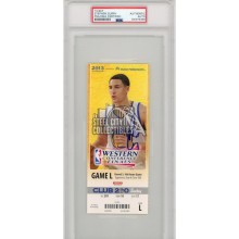 Stephen Curry Autographed 2013 NBA Western Conference Finals Game L Ticket PSA/DNA