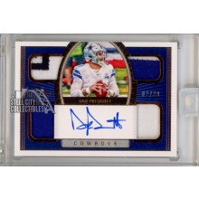 Dak Prescott 2021 Panini One Autograph Quad Patch Card #61 02/20