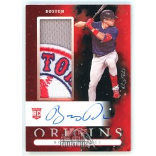 Bobby Dalbec 2021 Panini Origins Autograph Logo Patch Rookie Card 1/1