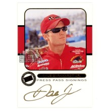 Dale Earnhardt Jr 2001 Press Pass Signings Gold Autograph Card 32/50