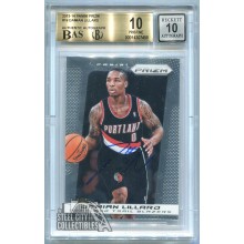 Damian Lillard 2013-14 Panini Prizm Autograph Card #19 Graded BGS 10 BAS 10