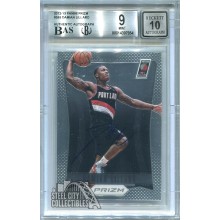 Damian Lillard 2012-13 Panini Prizm Autograph Rookie #245 Graded BGS 9 BAS 10 (Thin Ink)