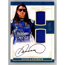Danica Patrick 2017 Panini National Treasures Autograph Patch Card #DFS-DP 09/10