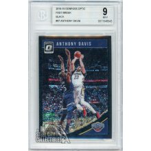 Anthony Davis 2018-19 Panini Donruss Optic Fast Break Black Refractor 1/1 BGS 9