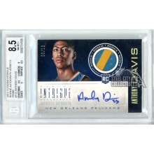 Anthony Davis 2012-13 Panini Intrigue Autograph Rookie Patch Card 06/10 #118 BGS 8.5