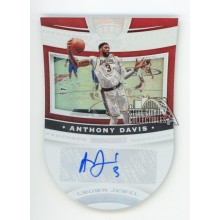 Anthony Davis 2020-21 Panini Crown Royale Jewel Autograph Card #CJ-ADV 02/49