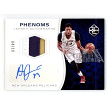 Anthony Davis 2016-17 Panini Limited Autograph Patch Card #PJA-AD 04/10