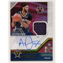 Anthony Davis 2017-18 Panini Vanguard Autograph Jersey Card #VT-ADV 01/25