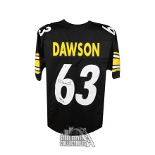 Dermontti Dawson HOF 12 Autographed Pittsburgh Custom Football Jersey - BAS