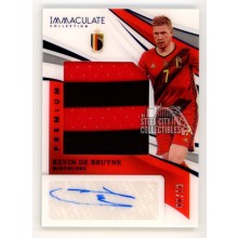Kevin De Bruyne 2021 Panini Immaculate Premium Patch Autograph Card 06/10