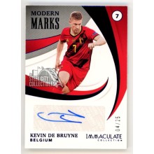 Kevin De Bruyne 2021 Panini Immaculate Modern Marks Sapphire Autograph Card 04/25