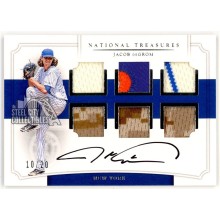 Jacob deGrom 2017 Panini National Treasures Multi Relic Auto Card #SSS-JD 10/20