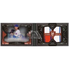 Jacob deGrom 2016 Museum Primary Pieces Quad Game-Used Patch Auto Booklet 4/10