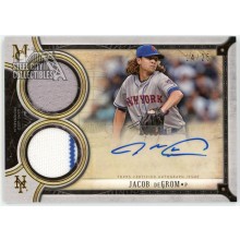 Jacob deGrom 2018 Topps Museum Dual Game-Used Jersey Auto 14/25