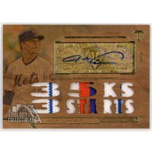 Jacob deGrom 2018 Topps Triple Threads Relic Wood Autograph Card #TTAR-JD3 1/1
